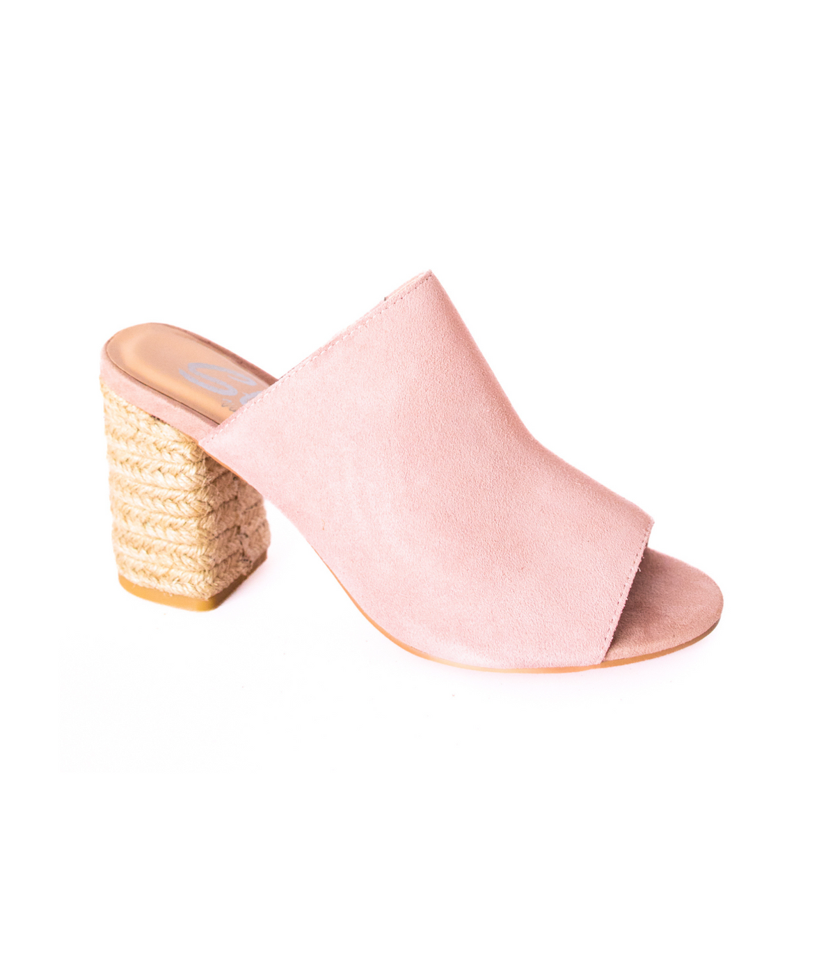 Hazel Blues® |  Helena Heeled Sandal in Blush Suede