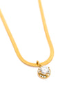 Hazel Blues® |  Here to Shine Gold Plated Necklace in White