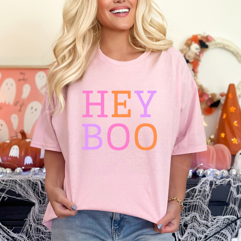 Hazel Blues® |  Hey BOO Graphic Tee in Three Colors
