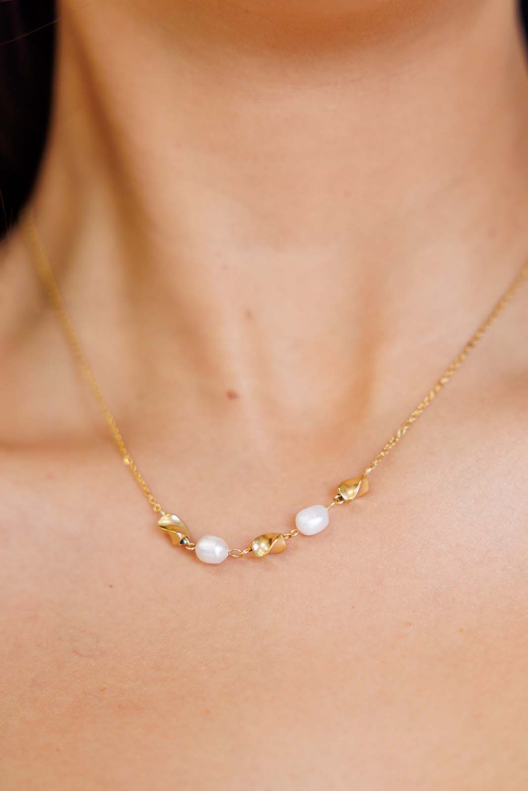 Hazel Blues® |  Higher Standards Pearl Necklace