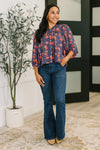 Hazel Blues® |  Hitherto Unknown Floral Babydoll Blouse