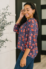 Hazel Blues® |  Hitherto Unknown Floral Babydoll Blouse