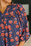 Hazel Blues® |  Hitherto Unknown Floral Babydoll Blouse