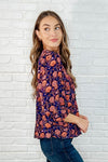 Hazel Blues® |  Hiterto Unknown Floral Babydoll Blouse