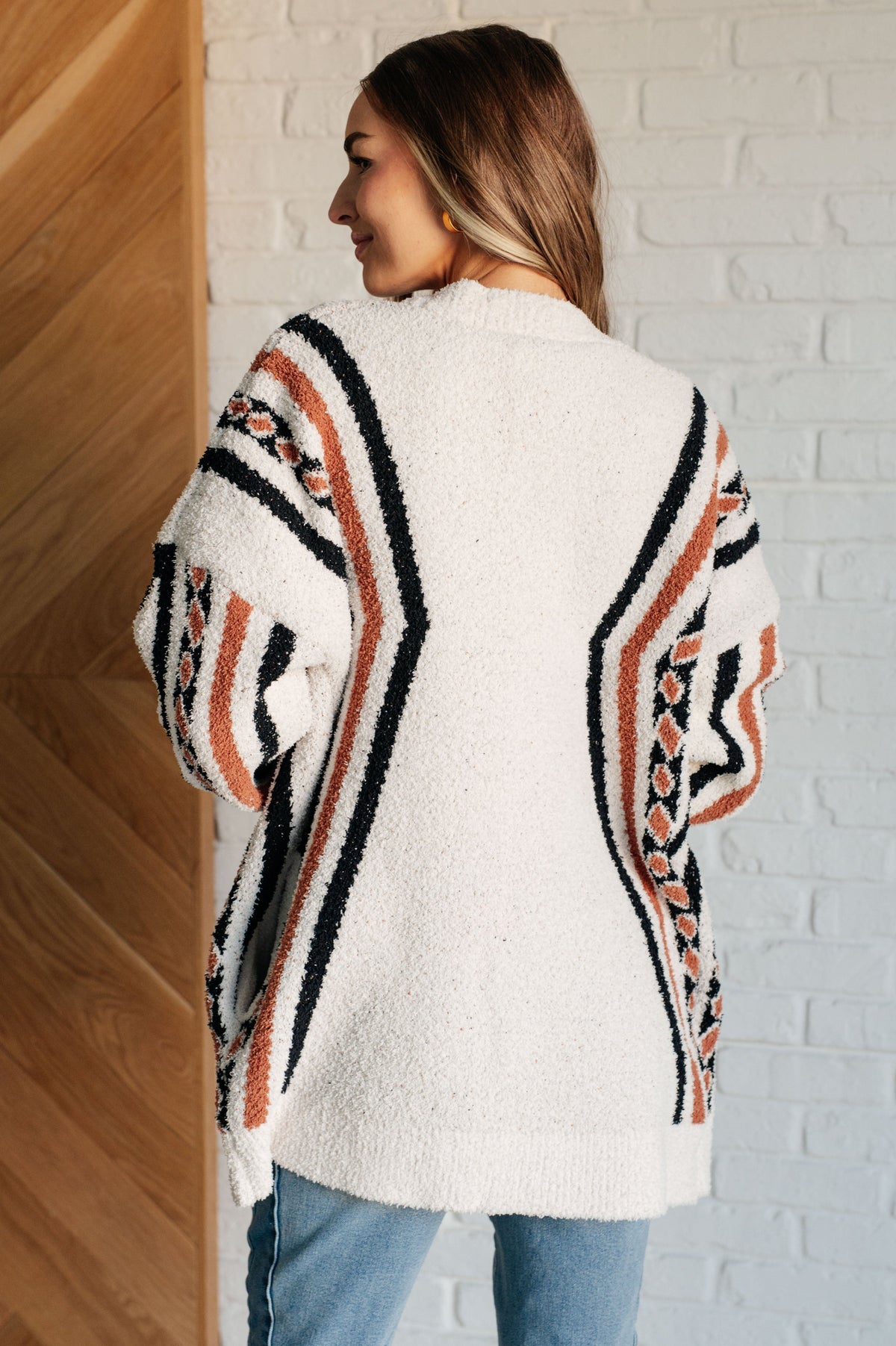 Hazel Blues® |  Holding On Aztec Print Cardigan