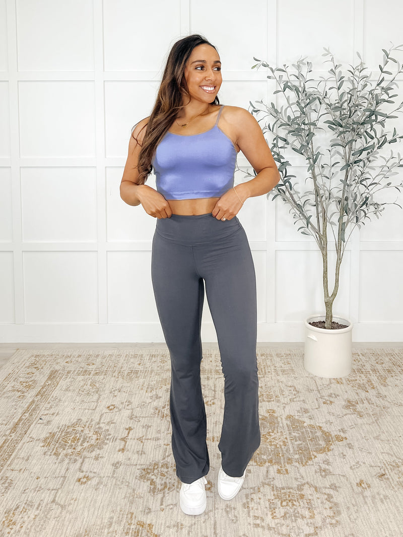 Hazel Blues® |  Hot Yoga Tank in Blue Hyacinth