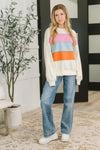 Humor Me Color Block Relaxed Pullover