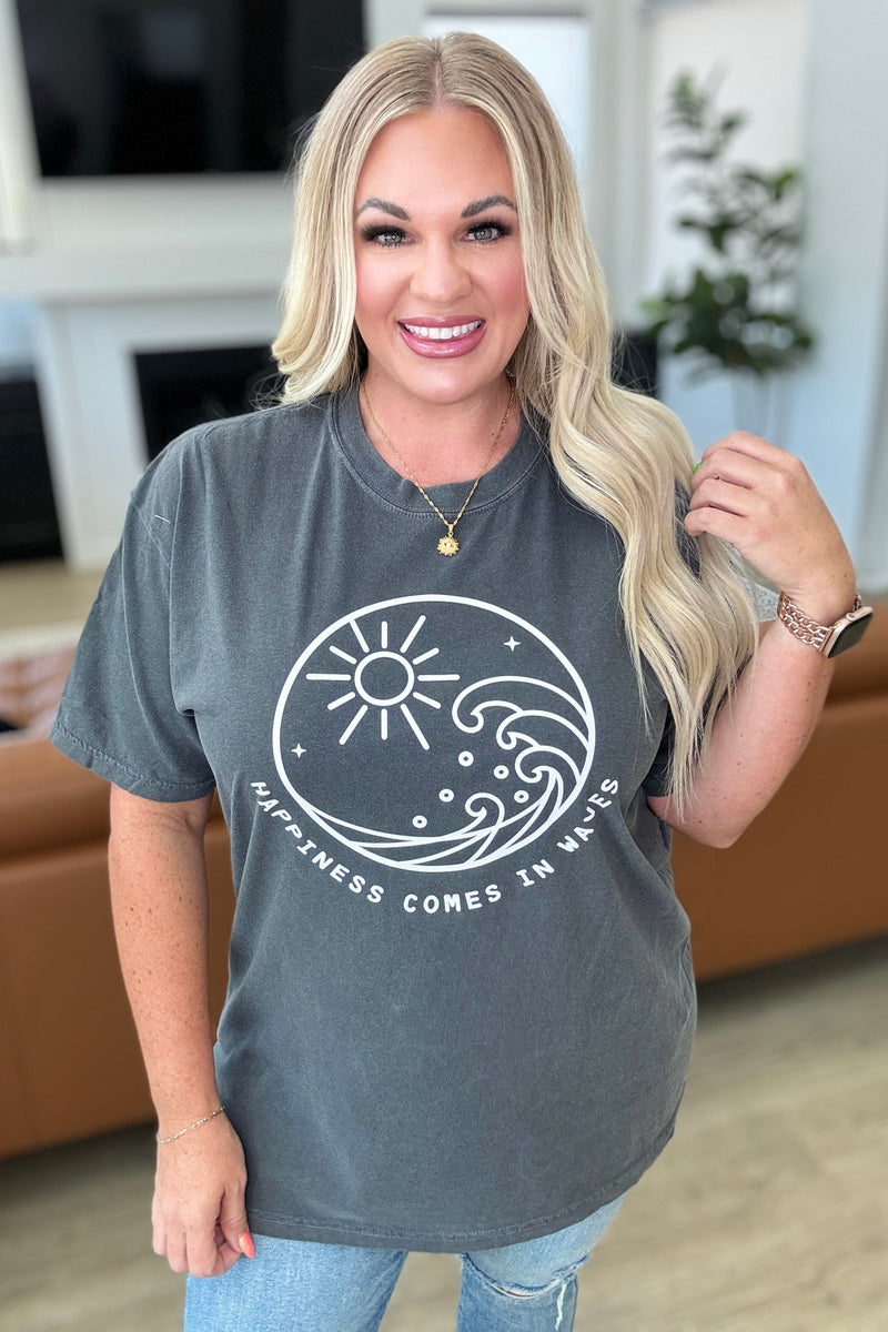 Hazel Blues® |  Happiness Comes in Waves Tee