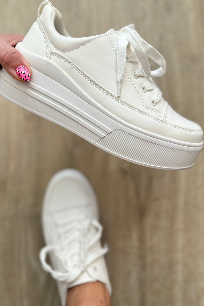 Hazel Blues® |  Take You Anywhere Sneakers in White