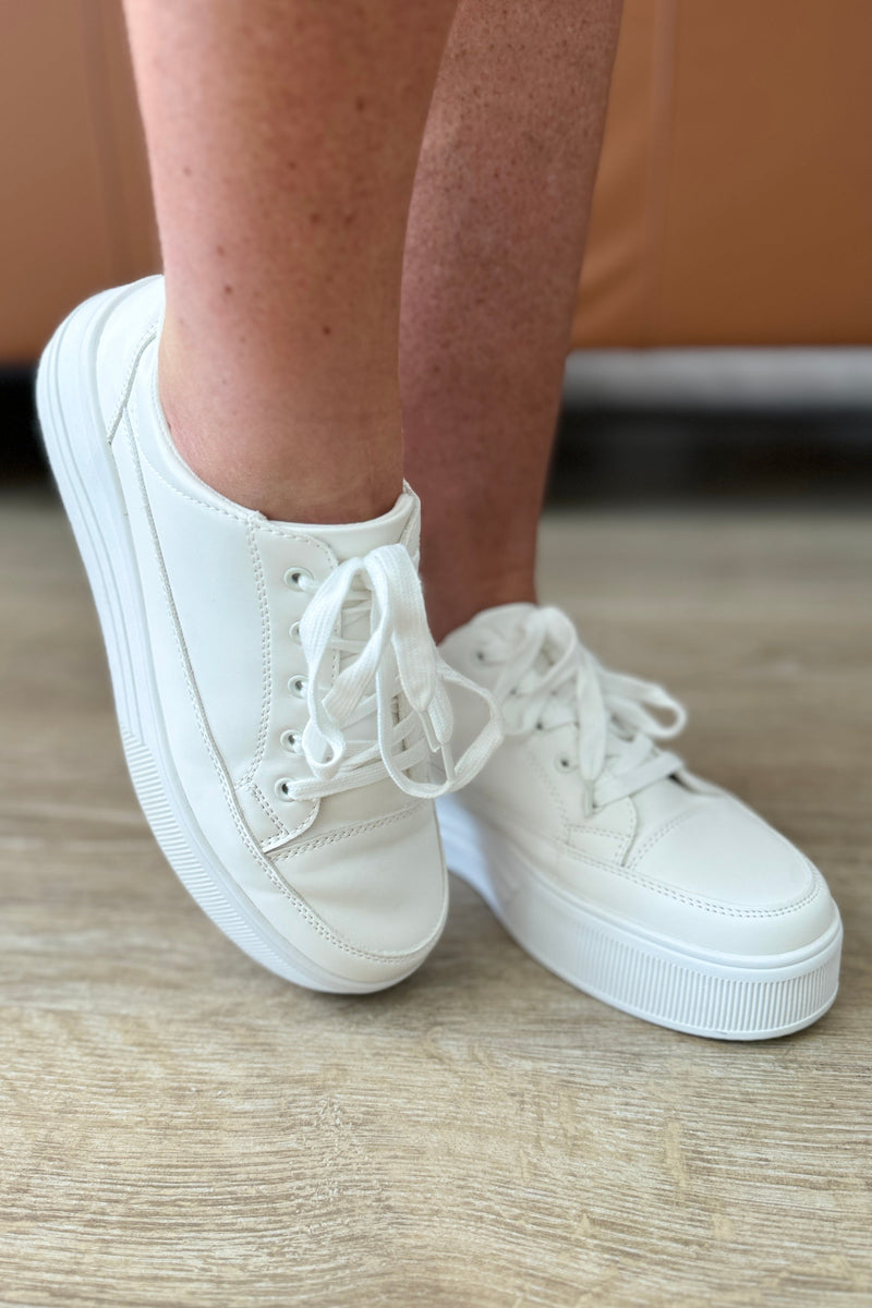 Hazel Blues® |  Take You Anywhere Sneakers in White