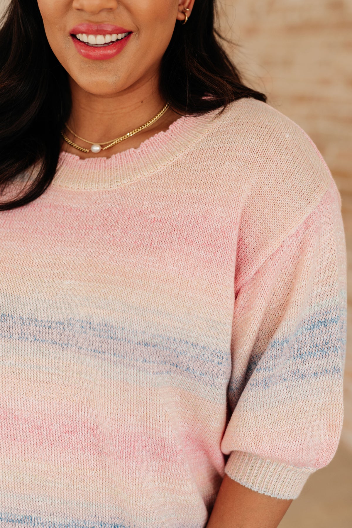 Hazel Blues® |  I'll Never Stop Striped Sweater