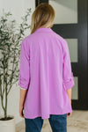 Hazel Blues® |  I'm Really That Gal Open Front Blazer in Orchid Glow