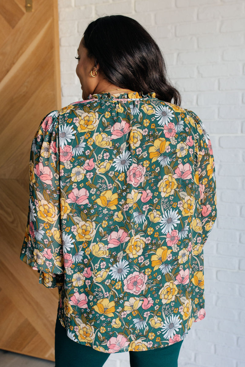 Hazel Blues® |  Ideal Ideas Floral Blouse