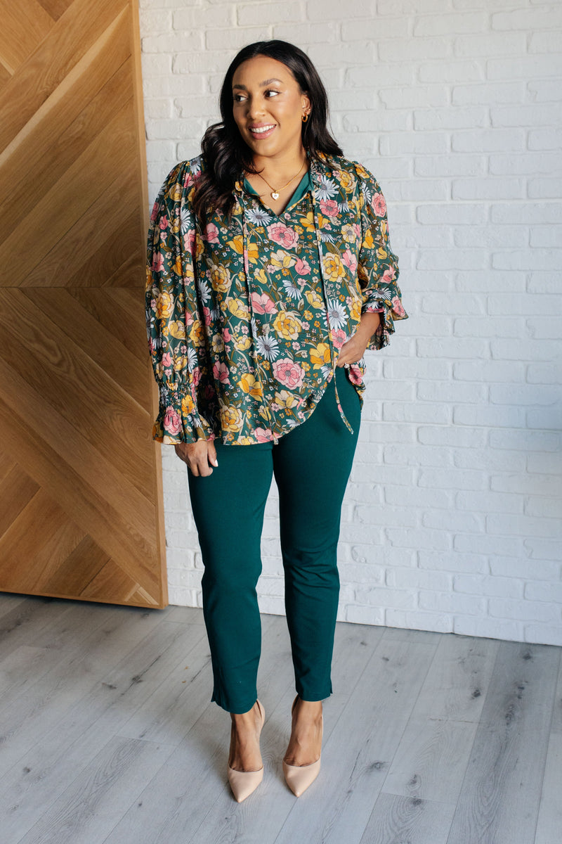 Hazel Blues® |  Ideal Ideas Floral Blouse