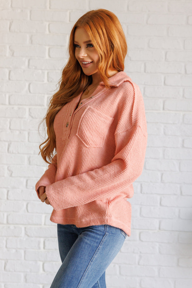 Hazel Blues® |  If You Want Forever Ribbed Knit Pullover