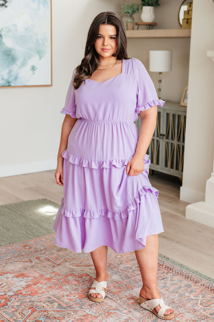 Hazel Blues® |  In My Carefree Era Tiered Ruffled Dress