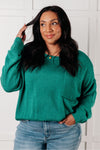 Hazel Blues® |  In Stitches Drop Shoulder Sweater