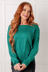 Hazel Blues® |  In Stitches Drop Shoulder Sweater