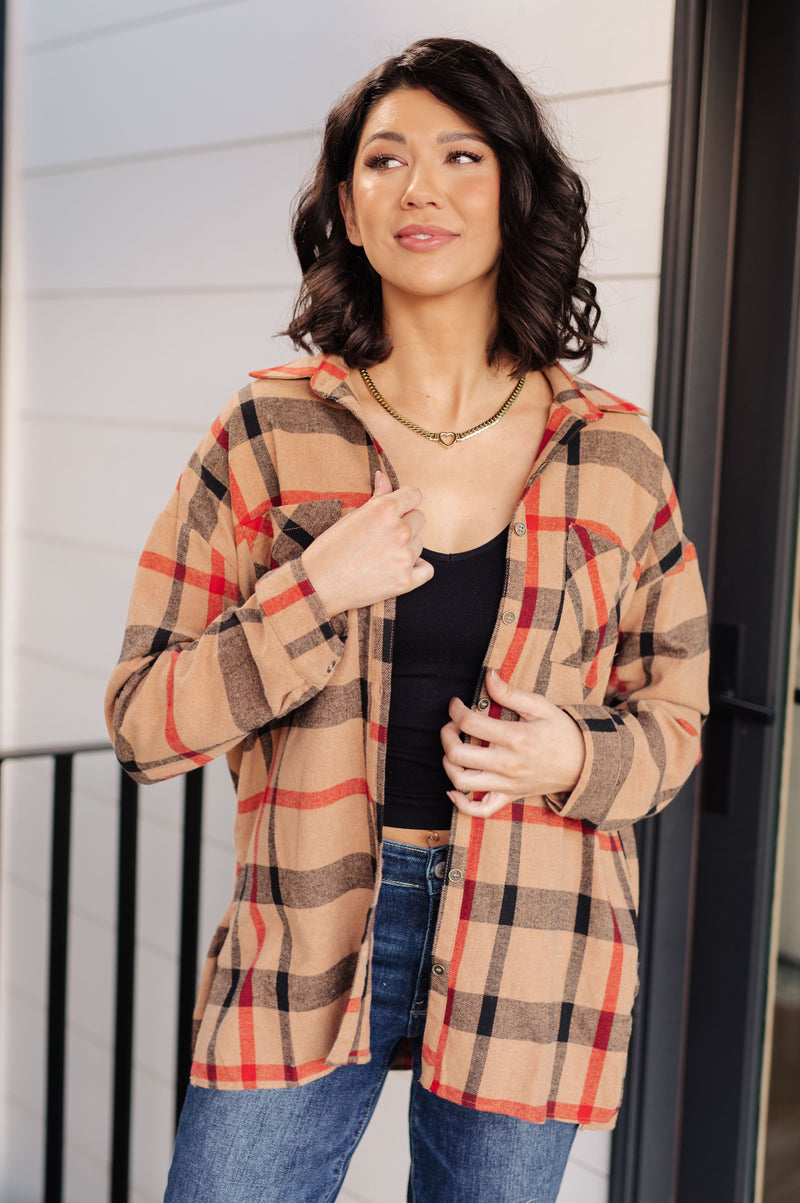 Hazel Blues® |  Is It Really Oversized Plaid Button Up