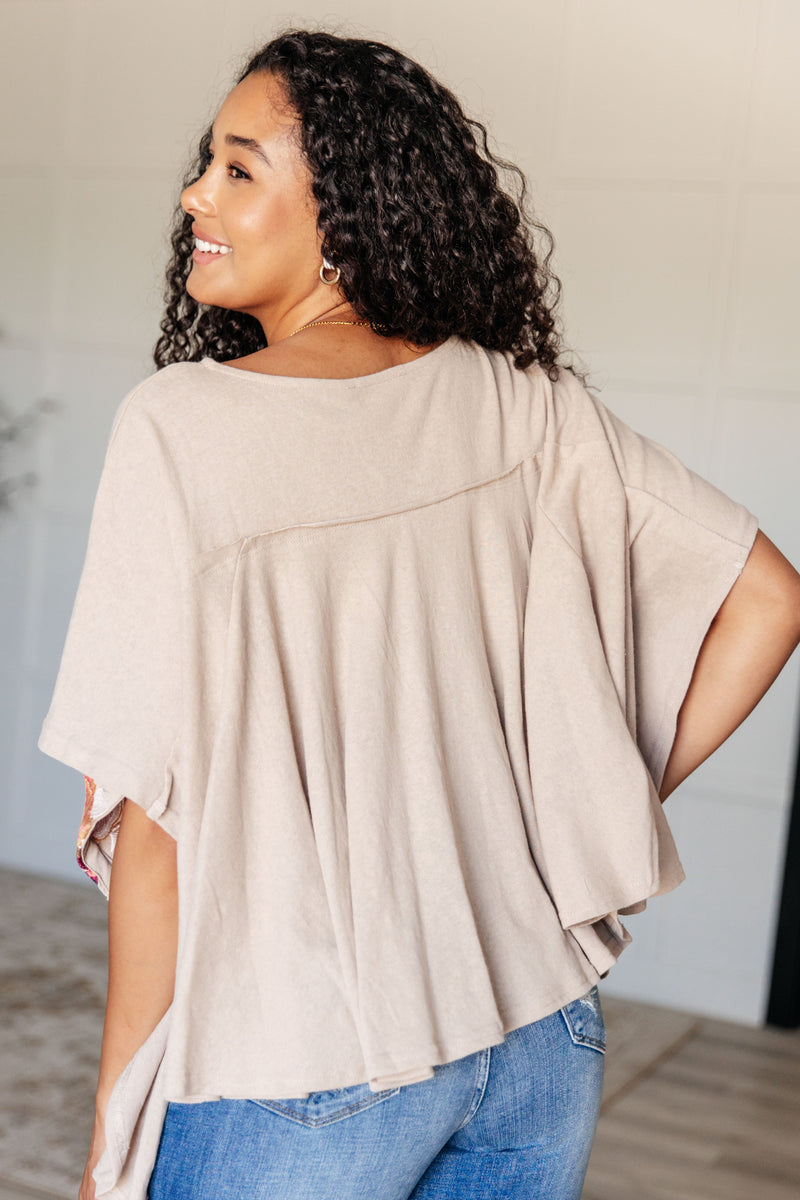 Hazel Blues® |  Isabel Embroidered Tunic in Mocha