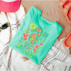 Hazel Blues® |  Floral Seahorse Graphic Tee
