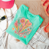Hazel Blues® |  Floral Shell Graphic Tee