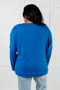 Hazel Blues® |  It Looks Easy Ribbed Top