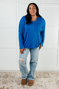 Hazel Blues® |  It Looks Easy Ribbed Top