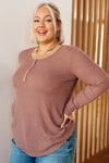 Hazel Blues® |  It's Been So Long Henley in Mulberry