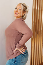 Hazel Blues® |  It's Been So Long Henley in Mulberry