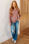 Hazel Blues® |  It's Been So Long Henley in Mulberry