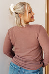 Hazel Blues® |  It's Been So Long Henley in Mulberry