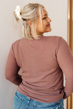 Hazel Blues® |  It's Been So Long Henley in Mulberry