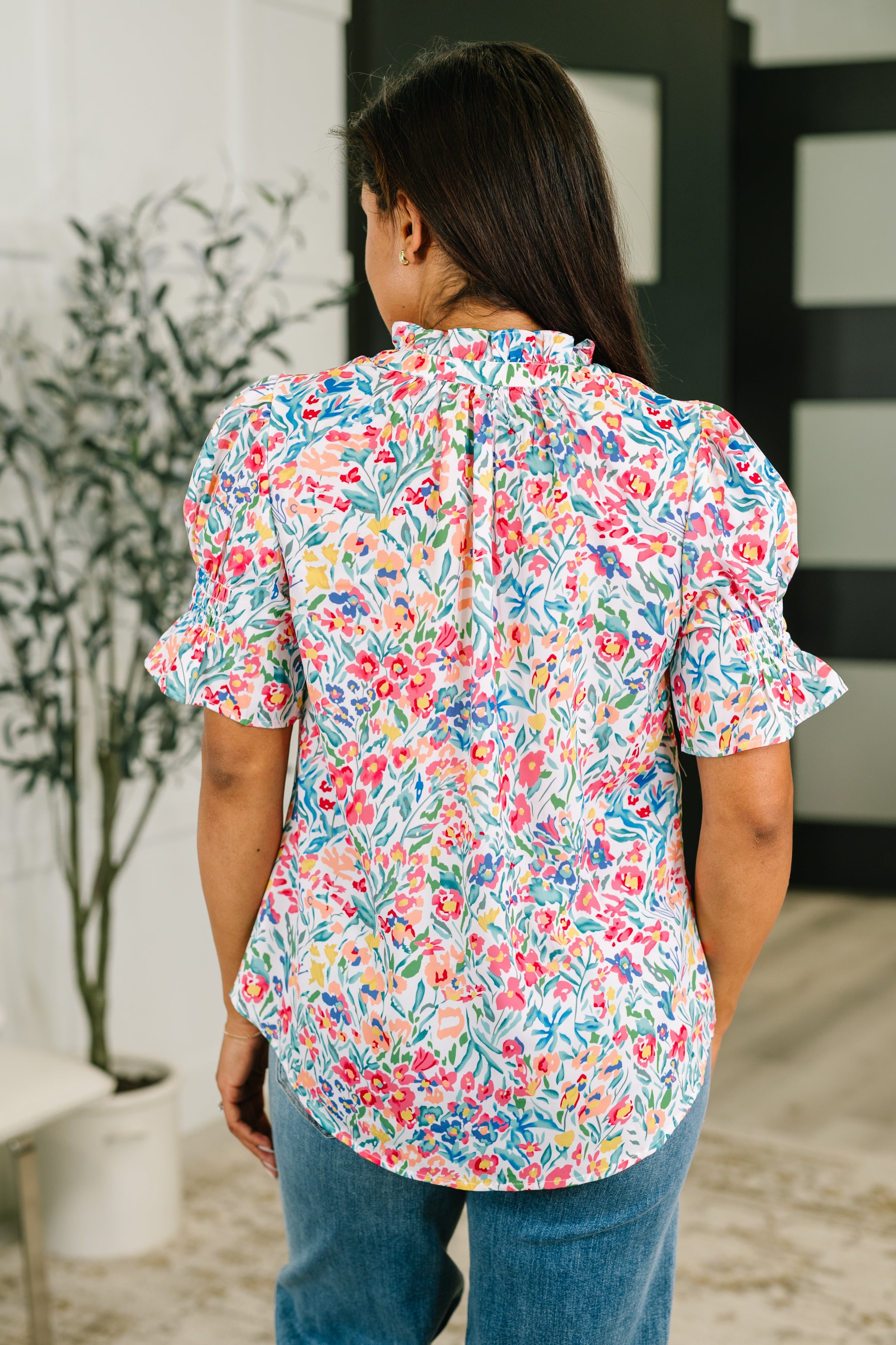 It's Been a Day Split Neck Blouse – Hazel Blues®