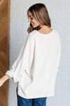 Hazel Blues® |  Ivory Thoughts Chenille Blouse