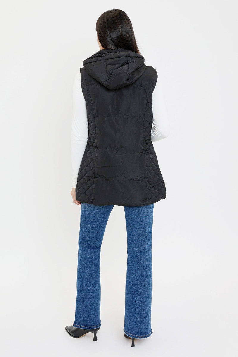 Faux Fur Puffer Vest – Hazel Blues®