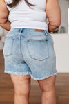 Hazel Blues® |  Jenny High Rise Cutoff Dad Shorts