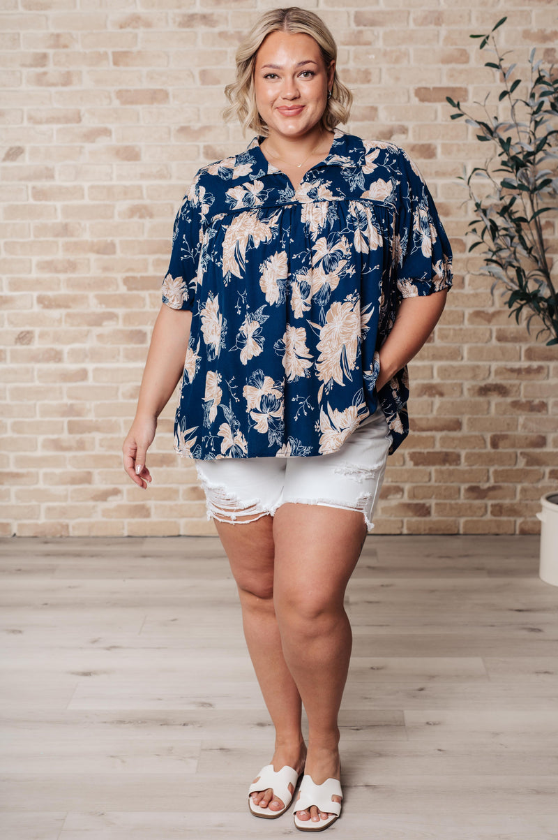 Hazel Blues® |  Just Coasting Floral Blouse