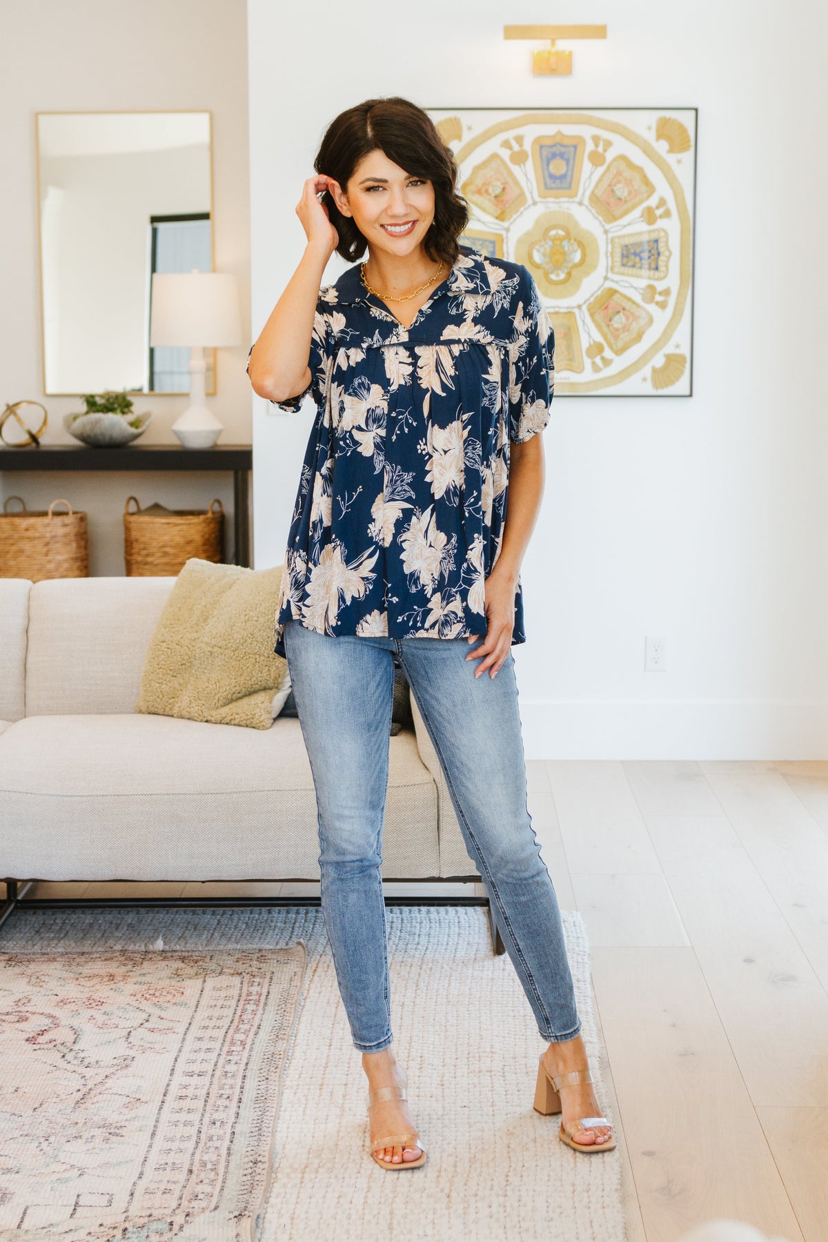 Hazel Blues® |  Just Coasting Floral Blouse