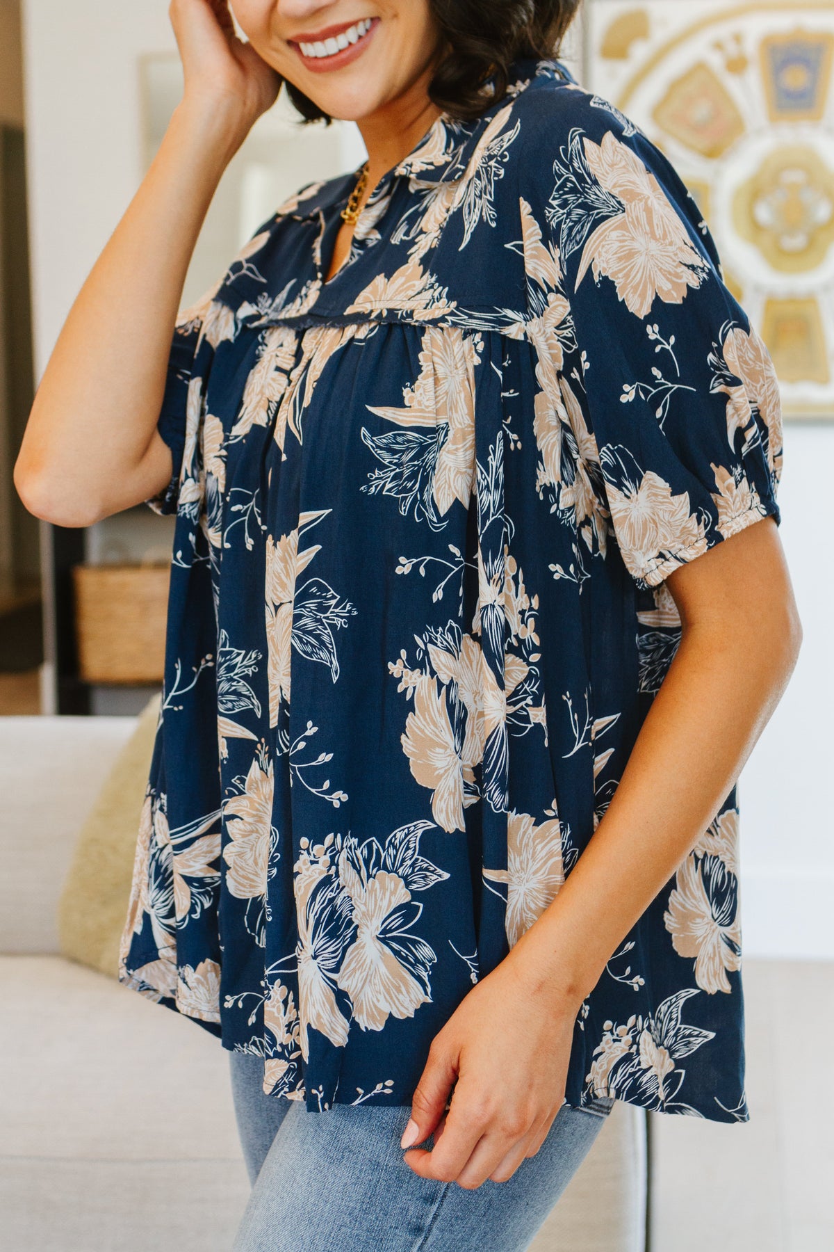 Hazel Blues® |  Just Coasting Floral Blouse