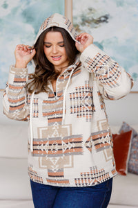 Hazel Blues® |  Just Going For It Aztec Hoodie