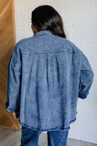 Hazel Blues® |  Just In Case Mineral Wash Shacket