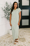 Hazel Blues® |  Keep Me Comfy Casual Maxi Dress in Green