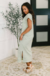 Hazel Blues® |  Keep Me Comfy Casual Maxi Dress in Green