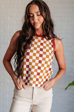 Hazel Blues® |  Keeping Score Checkered Tank