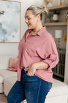 Hazel Blues® |  Keep it Profesh Button Up Top