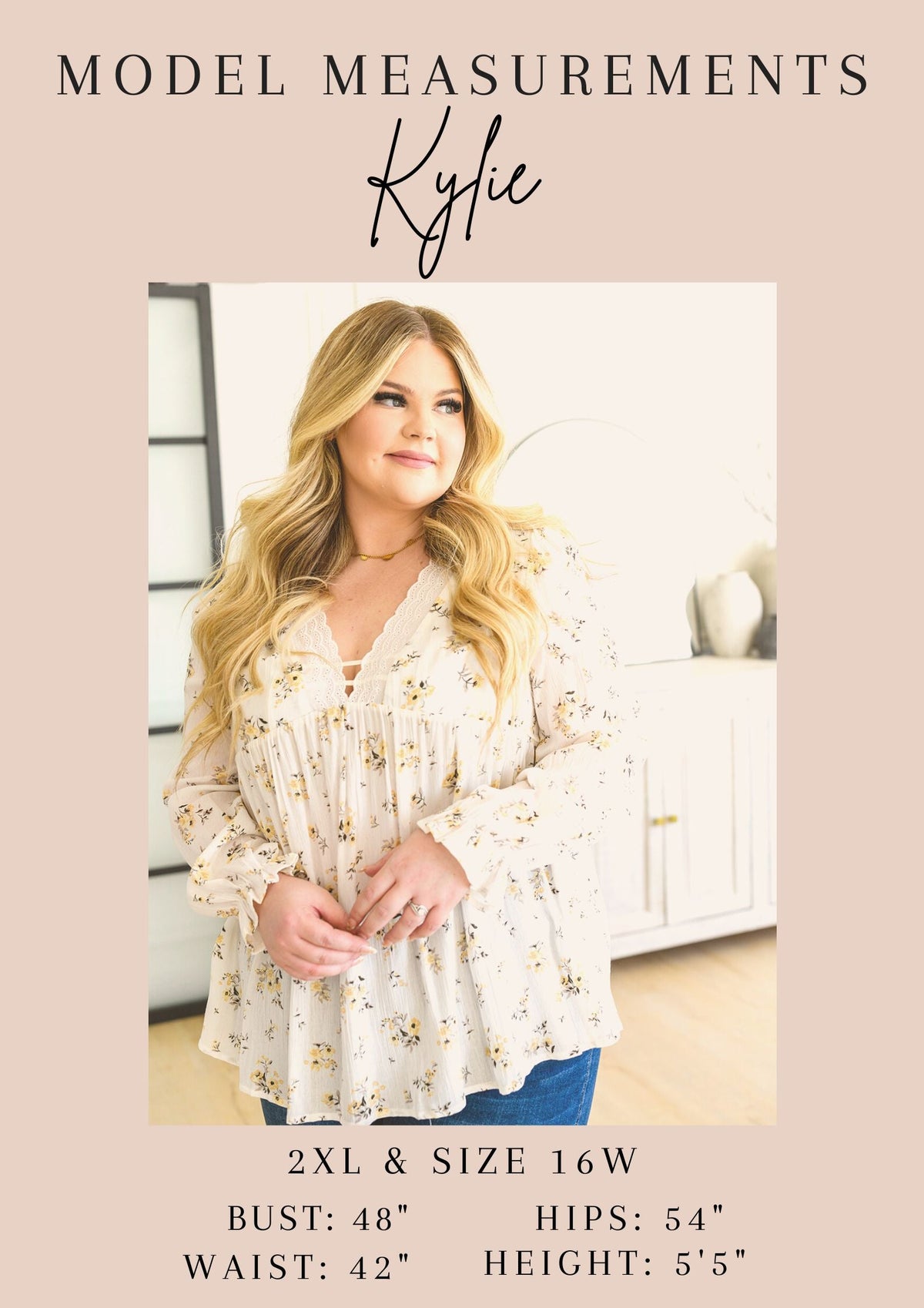 Hazel Blues® |  Anticipating More Smocked Blouse