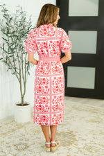 Hazel Blues® |  La Femme Hour Collared Button Down Dress