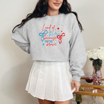 Hazel Blues® |  Land of the Free, Because of the Brave Graphic Sweatshirt