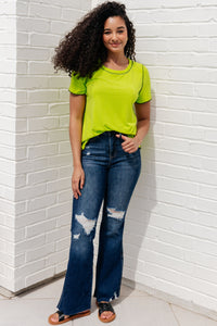 Hazel Blues® |  Lemons and Limes Contrast Top